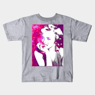 Marilyn Monroe Pink Candy Burst Kids T-Shirt